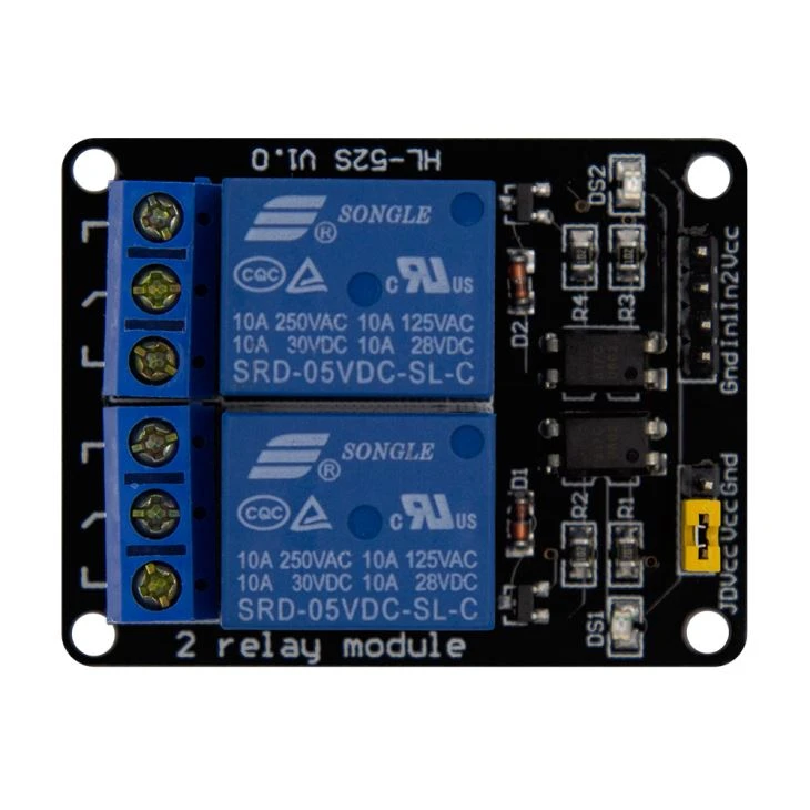 5V Two Channel Relay Module With Optocoupler PIC DSP AVR